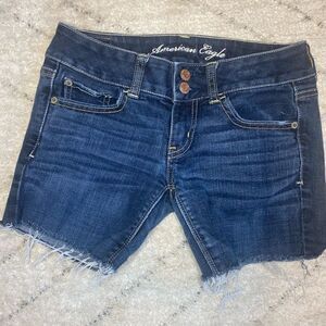 American Eagle Artist Stretch Denim Shorts Size 0